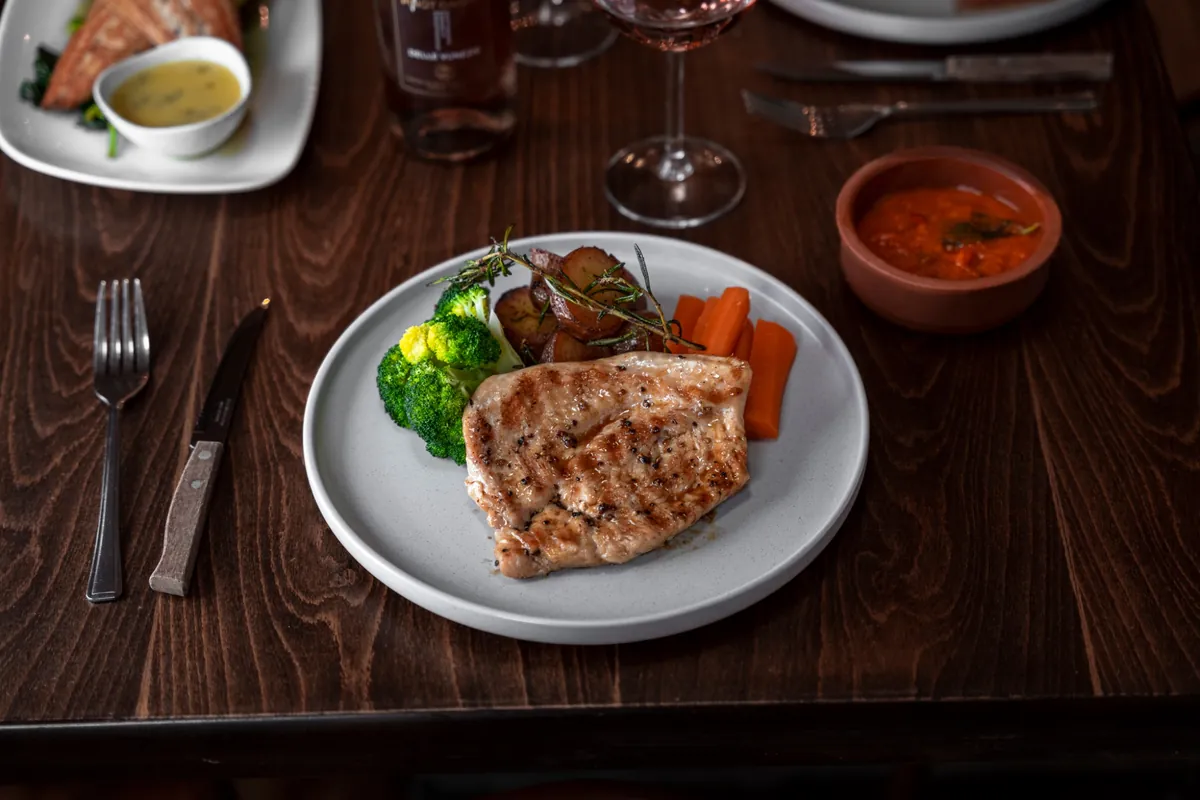 Chicken dish at La Divina