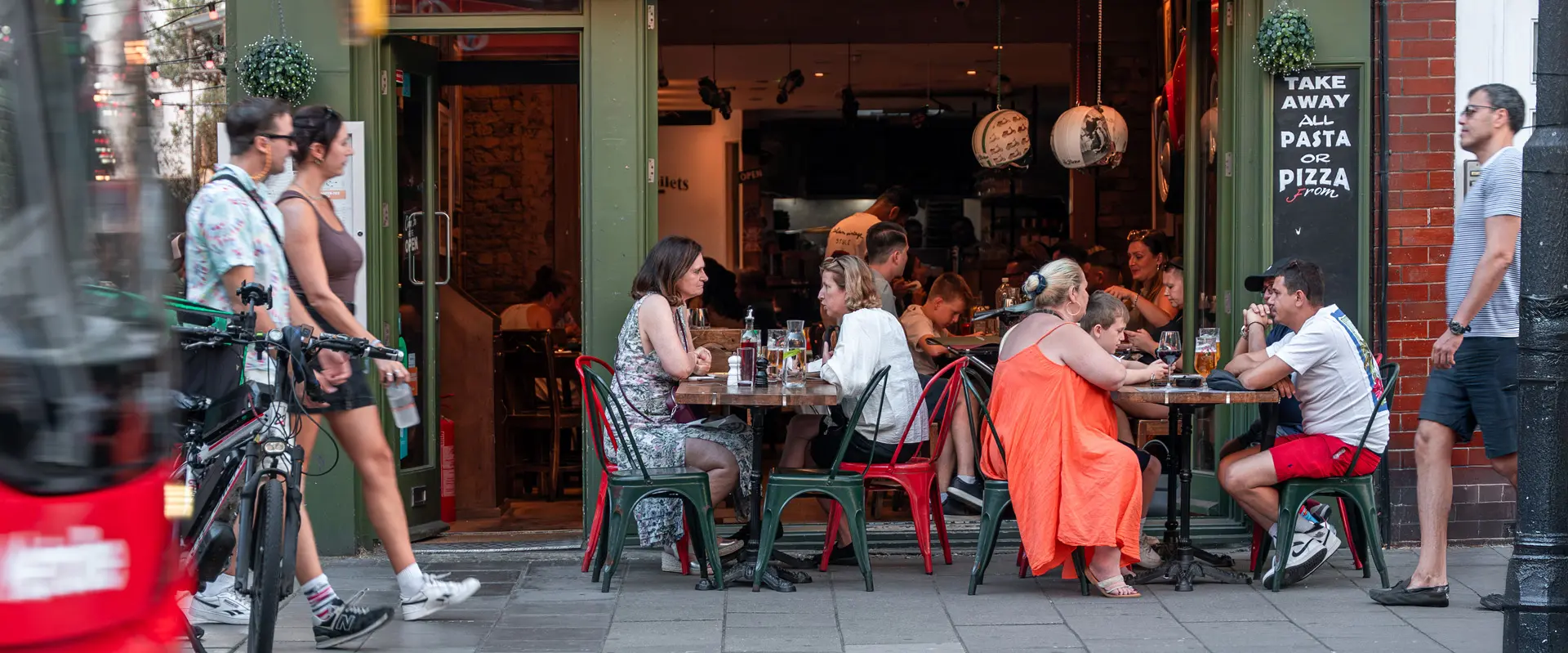 La Divina Italian Restaurant on Upper Street in Angel, Islington